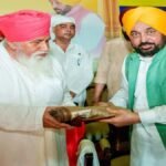 CM भगवंत मान ने डेरा सचखंड बल्लां में श्री गुरु रविदास जी बाणी अध्ययन केंद्र पर रखा नींव पत्थर